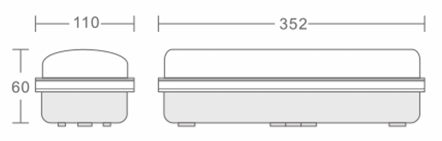 PORTIEKVERLICHTING IP65 SENSOR BEWEGING+DAGLICHT - Afbeelding 3