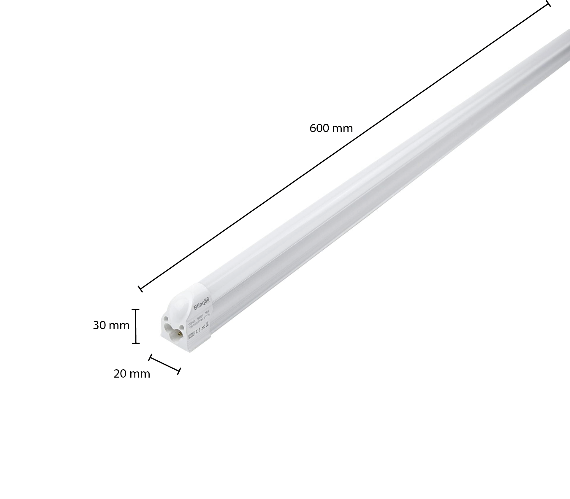 LED DEIMOS T5 GEÏNTEGREERD 60CM 9W - Afbeelding 2