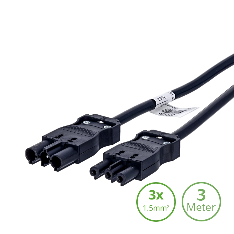 3-SWP VERLENGSNOER | 3.0 METER | 3×1.5mm²