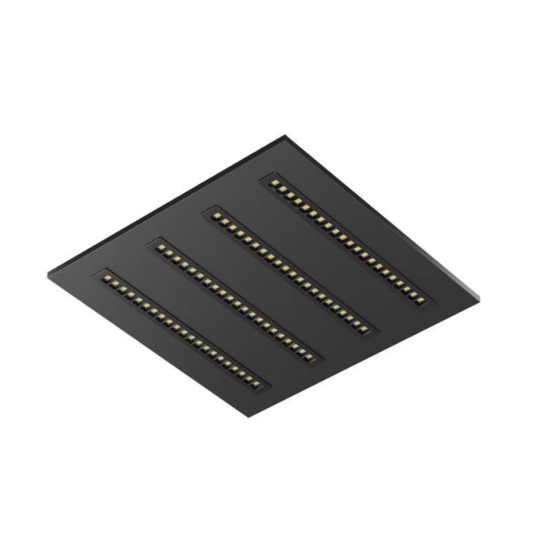 LED LOUVRE PANEEL | NOVA | 60X60CM | 36W | CCT-SWITCH | ZWART