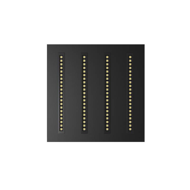 LED LOUVRE PANEEL | NOVA | 60X60CM | 36W | CCT-SWITCH | ZWART - Afbeelding 3