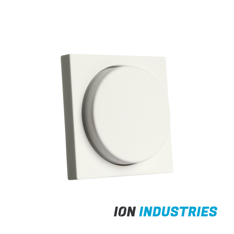 ION INDUSTRIES | Centraalplaat Dimmerknop Enkelvoudig t.b.v. Indicatielamp V1 /J1 Mat Alpin Wit - Afbeelding 3