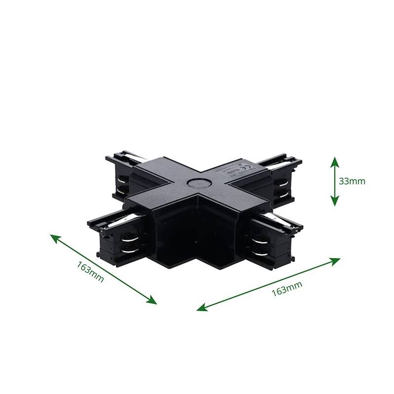INBOUW 3-FASE | X-VORM CONNECTOR | ZWART - Afbeelding 3