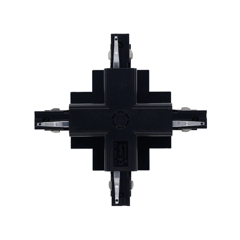 INBOUW 3-FASE | X-VORM CONNECTOR | ZWART