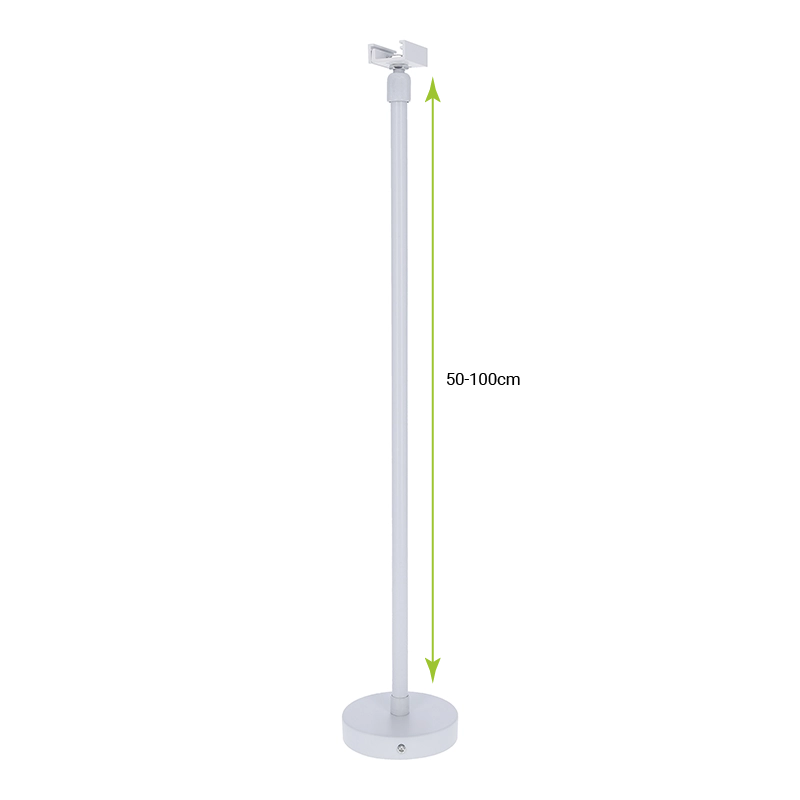 SPANNINGSRAIL OPHANGSYSTEEM | DRAADEIND | 50CM/100CM | WIT | 2 STUKS - Afbeelding 2