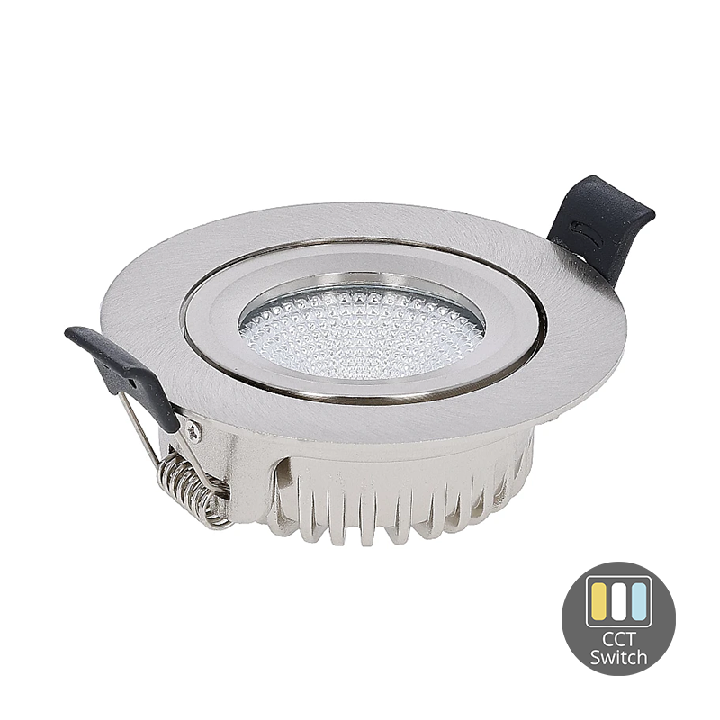 LED INBOUWSPOT | VARDA | SLIM-FIT | 6W | DIM | ZILVER | CCT-SWITCH Verwacht in week 41