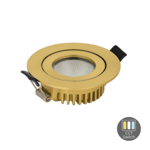 LED INBOUWSPOT | VARDA | SLIM-FIT | 6W | DIM | MESSING | CCT-SWITCH Verwacht in week 41