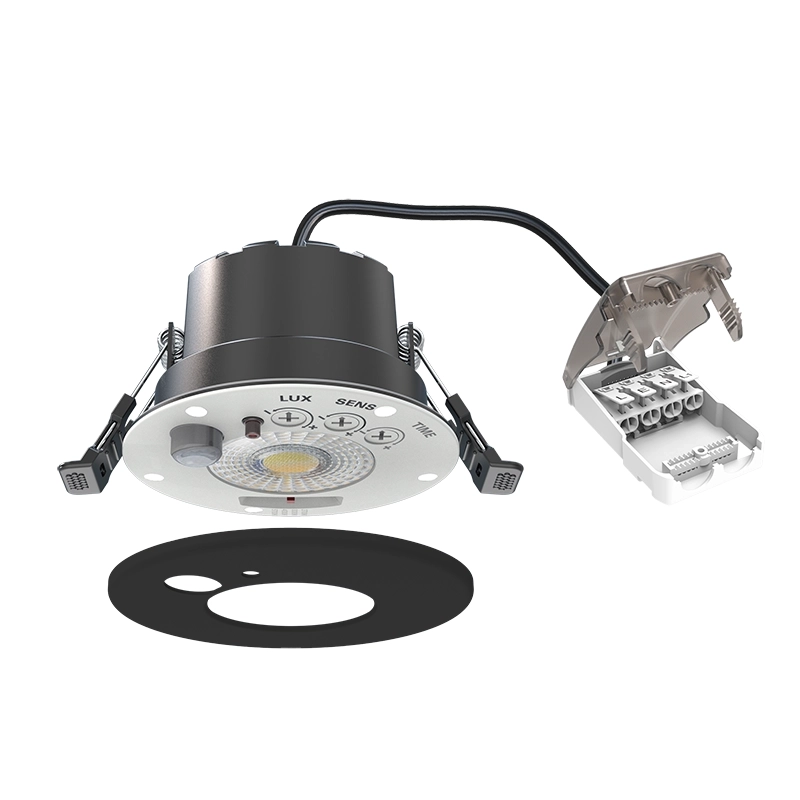 LED INBOUWSPOT | ODESSA | 6W | DIM | ZWART | CCT-SWITCH | IP65 | MET SENSOR - Afbeelding 4