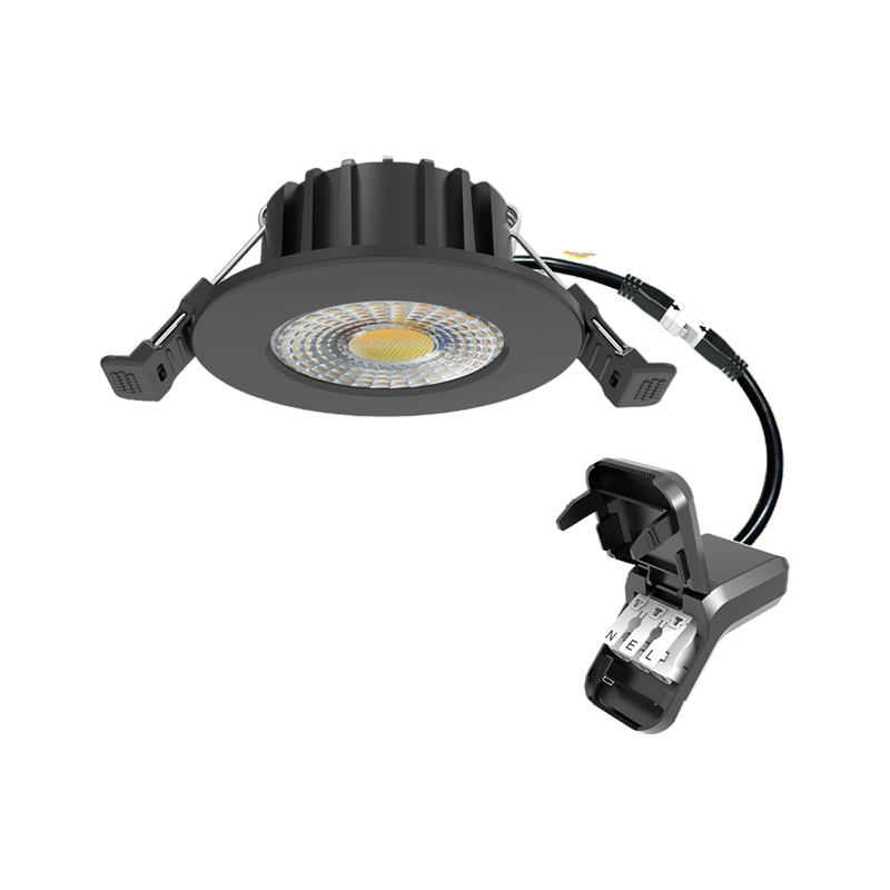 LED INBOUWSPOT | HUGO | 6W | DIM | ZWART | CCT-SWITCH | IP65 - Afbeelding 2