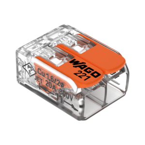 WAGO® LASKLEM | 2 DRADEN | 0.2-4.0MM² | PER 100 STUKS