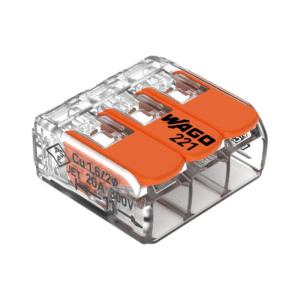 WAGO® LASKLEM | 3 DRADEN | 0.2-4.0MM² | PER 50 STUKS
