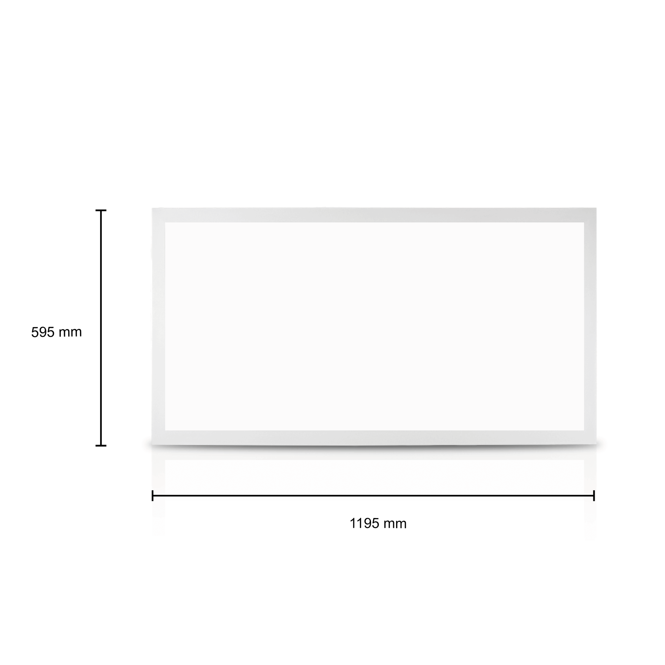 BACK-LIT LED PANEEL | BETA | 120X60CM | 50W | CCT-SWITCH | MET EUROSNOER - Afbeelding 2