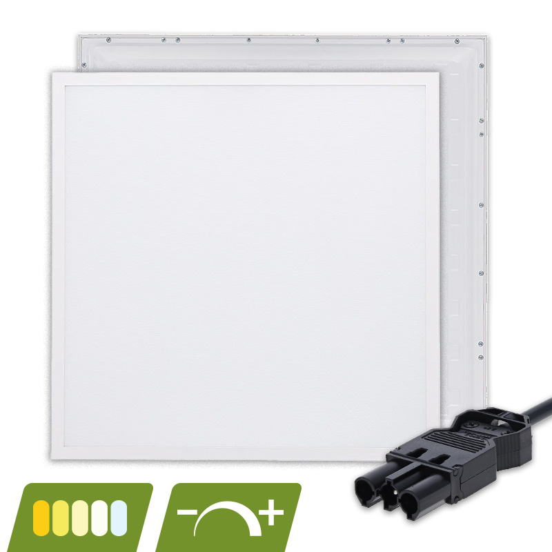 BACK-LIT LED PANEEL | EUROPA | 60X60CM | 30W | DIMBAAR | CCT-SWITCH | MET 3-SWP SNOER