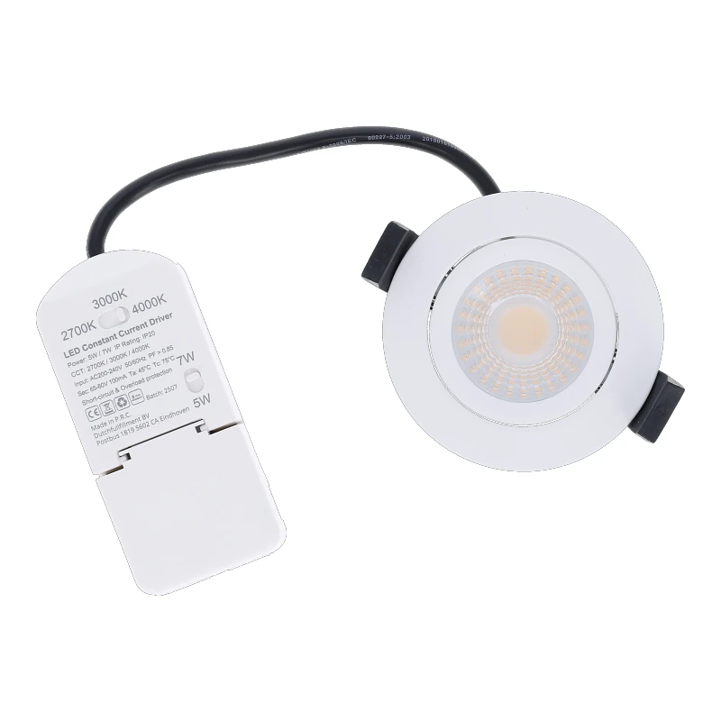 LED INBOUWSPOT | MIRAN | SLIM-FIT | 5W/7W | CCT-SWITCH | WIT - Afbeelding 2