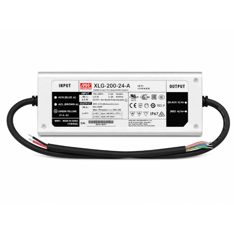24V DRIVER | MEANWELL | IP65 | 200W