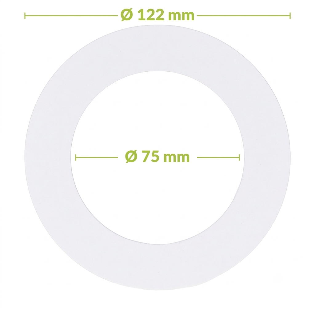 VERLOOPRING METAAL | WIT | Ø75-122mm | VOOR MIRAN EN VARDA - Afbeelding 5
