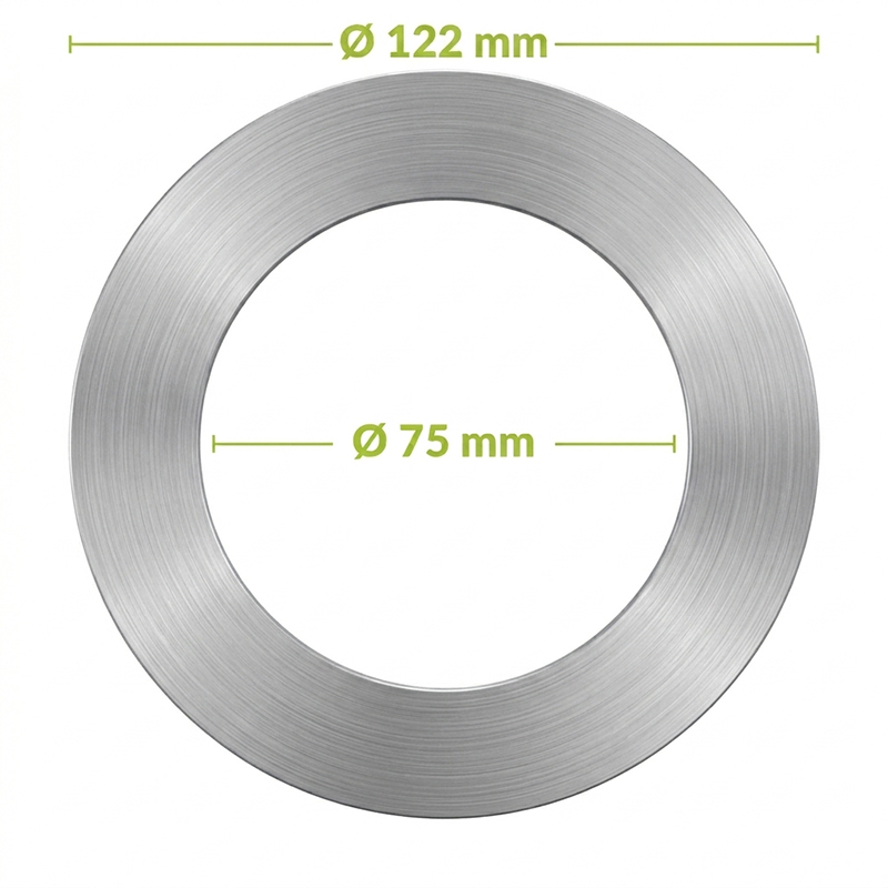 VERLOOPRING METAAL | WIT | Ø75-122mm | VOOR MIRAN EN VARDA - Afbeelding 6