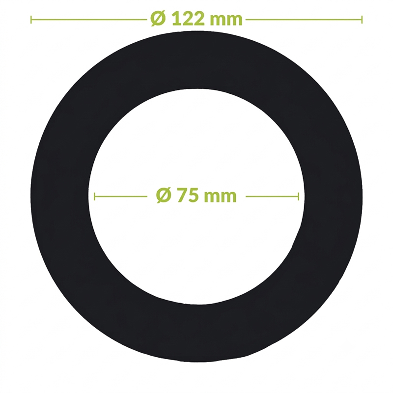VERLOOPRING METAAL | WIT | Ø75-122mm | VOOR MIRAN EN VARDA - Afbeelding 7